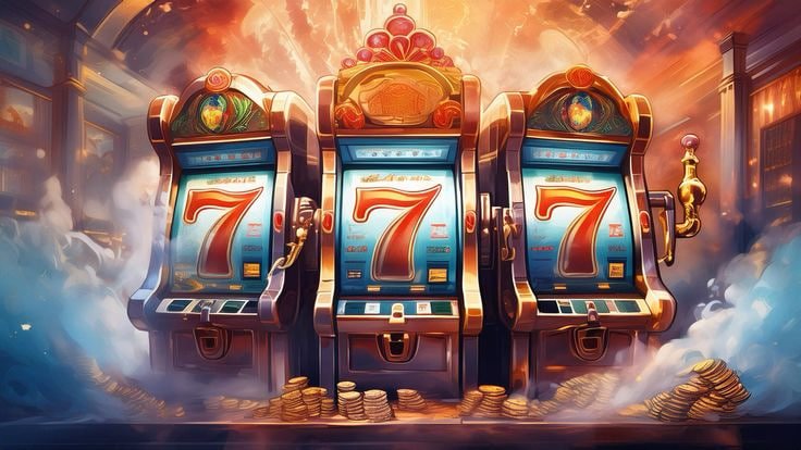 Layar game tembak ikan di perangkat mobile dengan efek grafis menarik